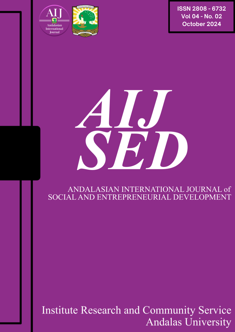 					View Vol. 4 No. 02 (2024): Andalasian International Journal of Social and Entrepreneurial Development
				